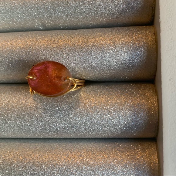 Red stone ring - Picture 2 of 2
